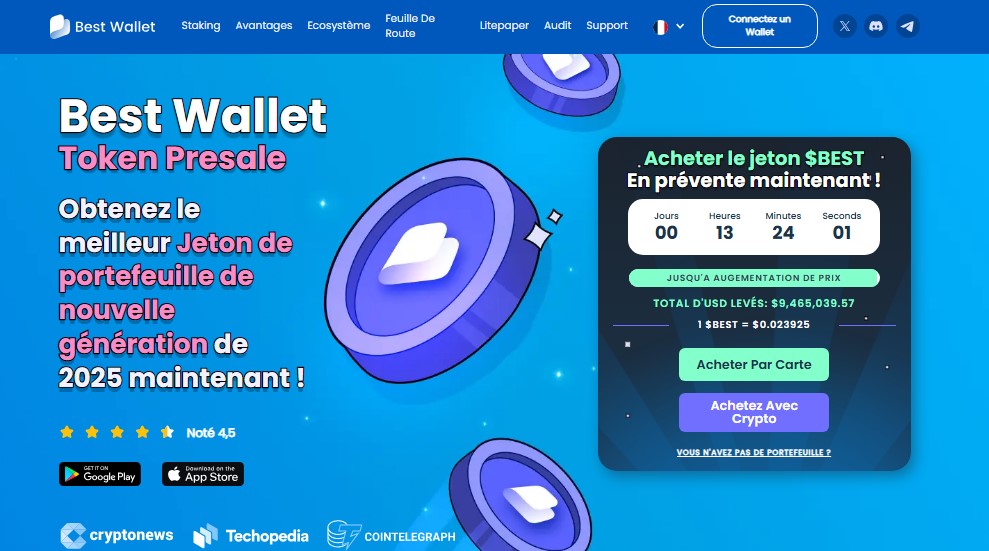 Best Wallet Token : La crypto révolutionnaire qui réinvente la gestion de portefeuilles